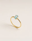 Dainty Oval Birthstone Ring