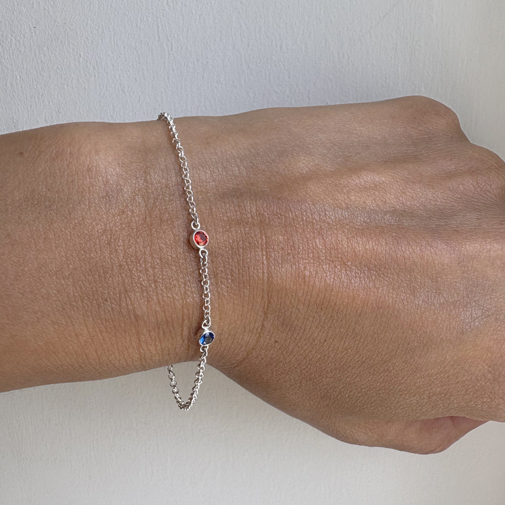 Dainty Birthstone Bracelet