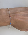 Dainty Birthstone Bracelet