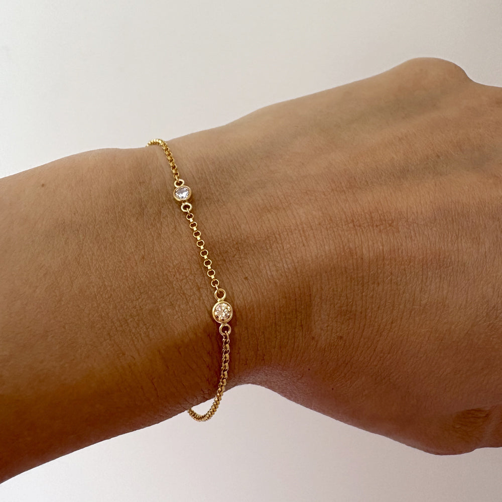 Dainty Birthstone Bracelet
