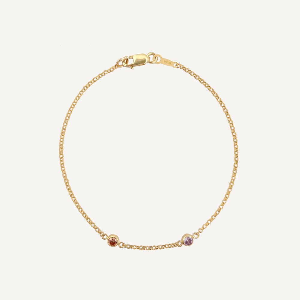 Dainty Birthstone Bracelet