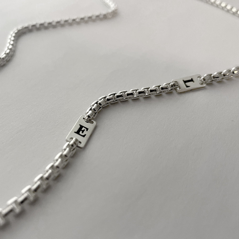 Men's Box Tag Necklace