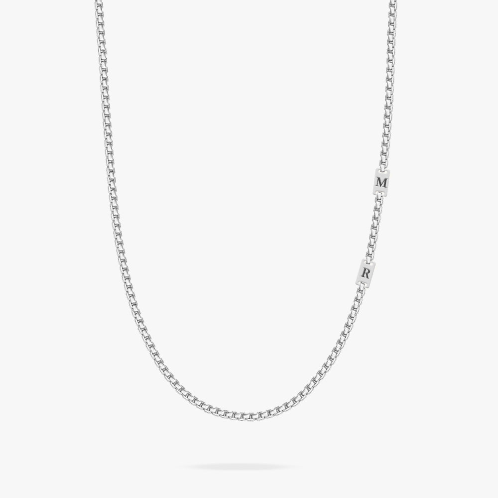 Men's Box Tag Necklace