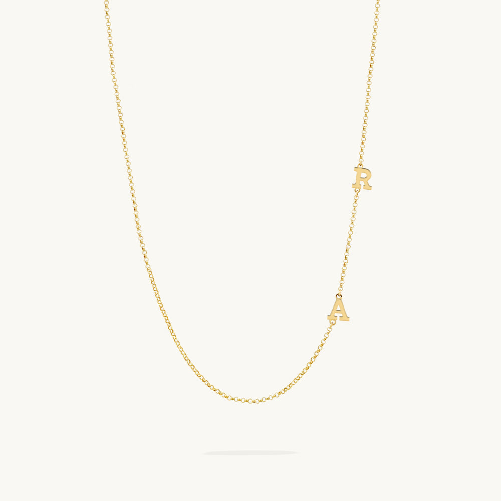 Dainty Classic Initial Necklace