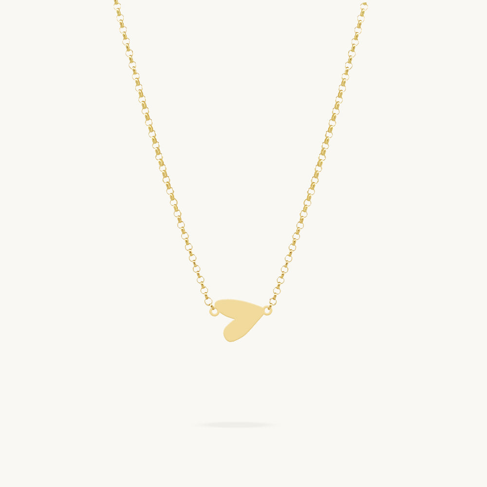 Fancy Heart Symbol Necklace