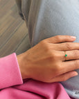 Bague Cœur Pierre de Naissance Délicate