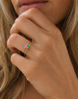 Dainty Heart Birthstone Ring