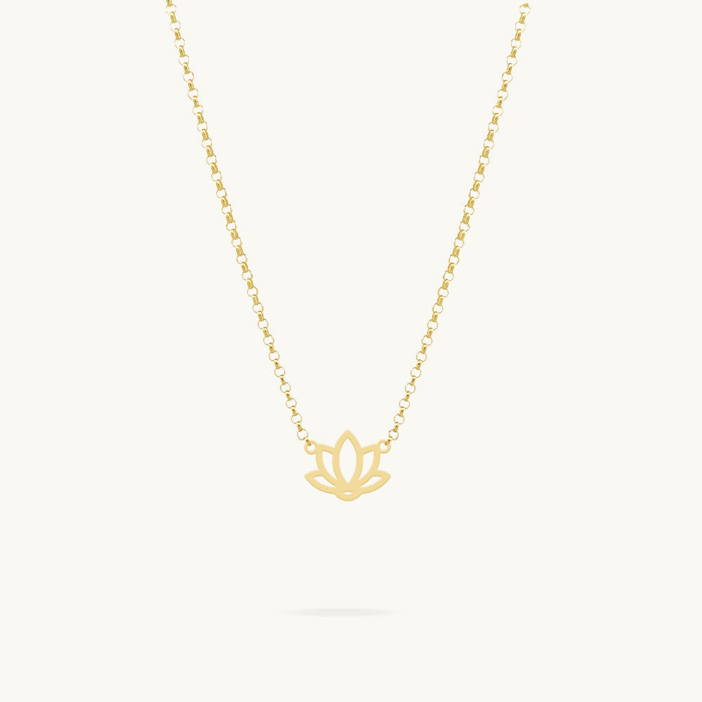 Lotus Symbol Necklace