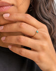 Dainty Oval Birthstone Ring