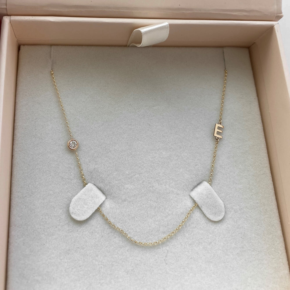 Dainty Initial Necklace
