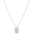 Men's Silver Tag Necklace