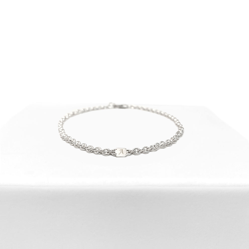 Men's Silver Cable Bracelet