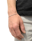 Men's Silver Cable Bracelet