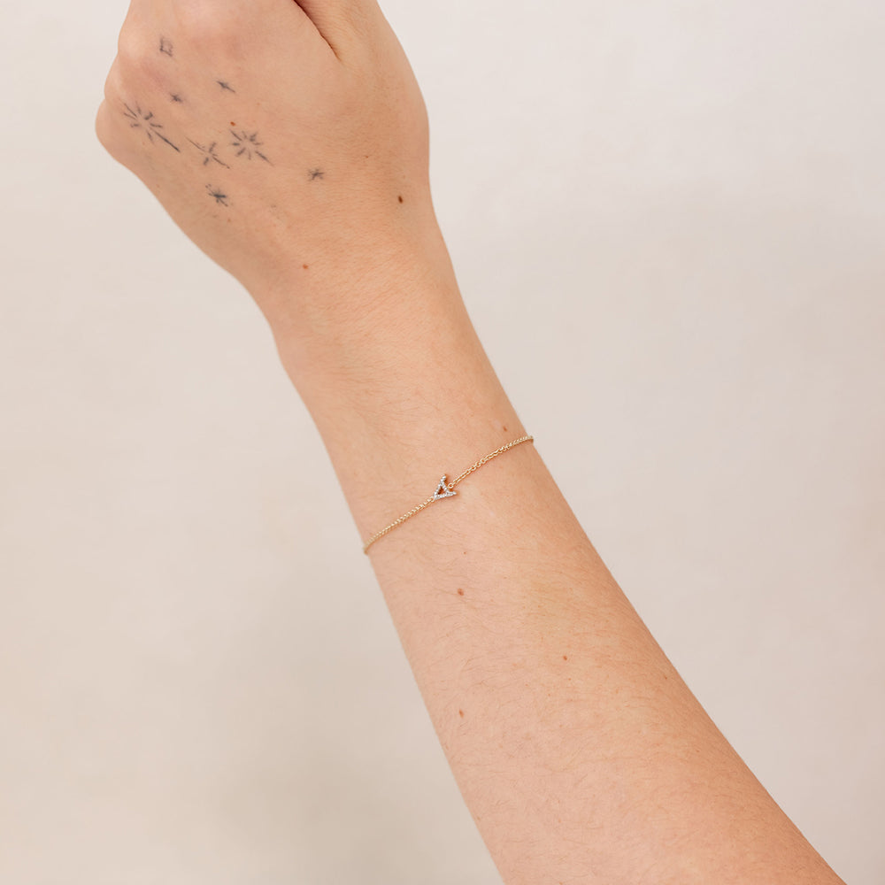 Dainty Initial Bracelet