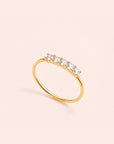 Dainty Five Birthstone Ring