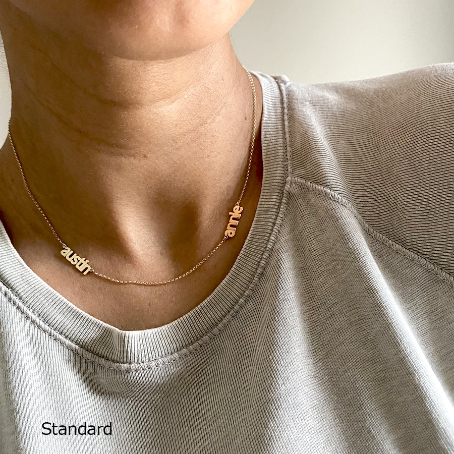 Block Name Necklace