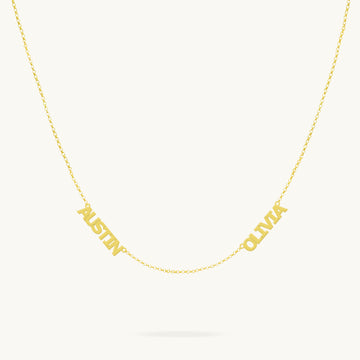 Block Name Necklace