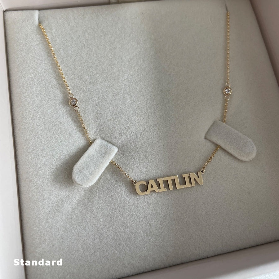 Block Name Necklace