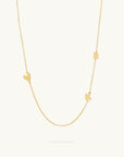 Dainty Bubble Initial Necklace