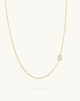 Dainty Diamond Initial Necklace