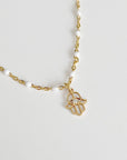 Hamsa Outline Symbol Necklace