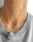 Hamsa Outline Symbol Necklace