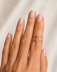 Bague Cœur Pierre de Naissance Délicate