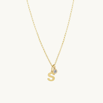 Dainty Initial Pendant Necklace