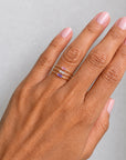 Dainty Baguette Birthstone Ring