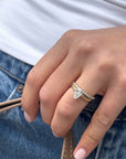 Pear Diamond Ring