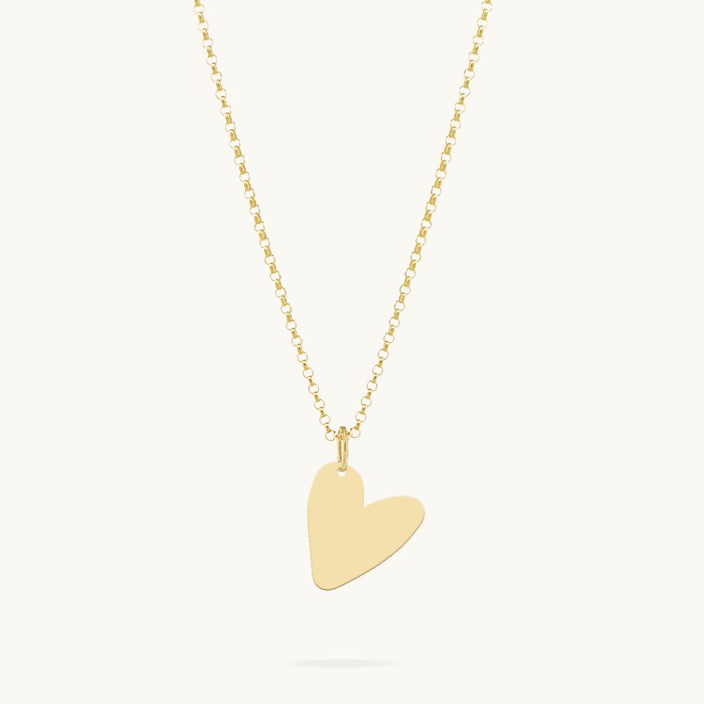 Fancy Heart Pendant Necklace