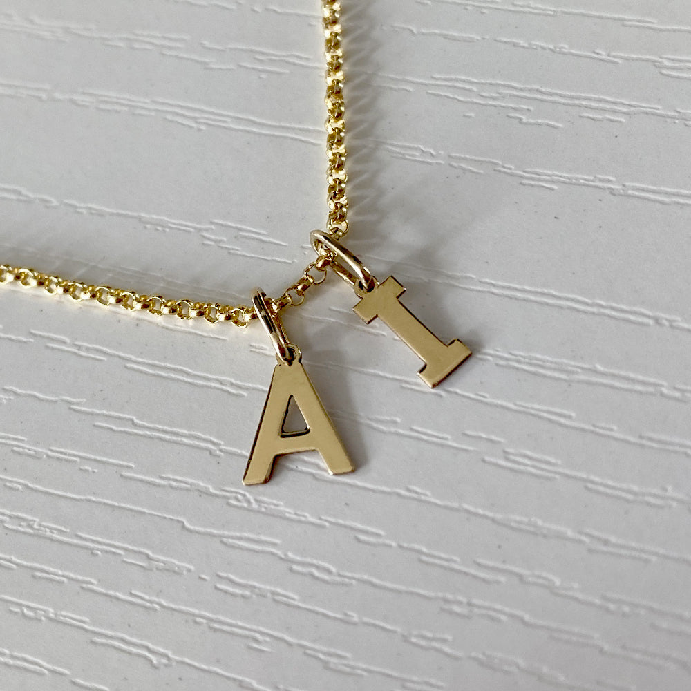 Dainty Initial Pendant Necklace